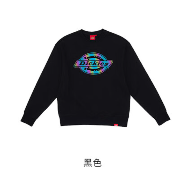 Dickies户外休闲新款镭射大LOGO圆领卫衣舒适运动上衣DK012596