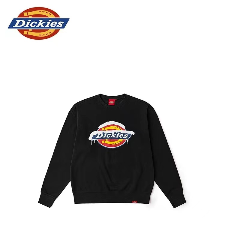 Dickies24年秋冬新品 logo印花毛圈布圆领卫衣 男女情侣DK0A884C