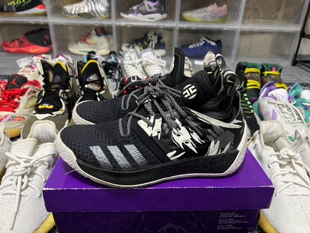 捡漏44码/哈登2黑白篮球鞋/二手正品95新