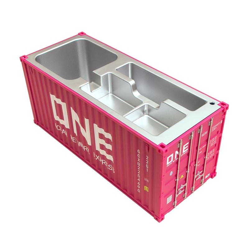 ONE集装箱模型摆件名片盒仿真货柜办公室桌面笔筒收纳盒个性创意