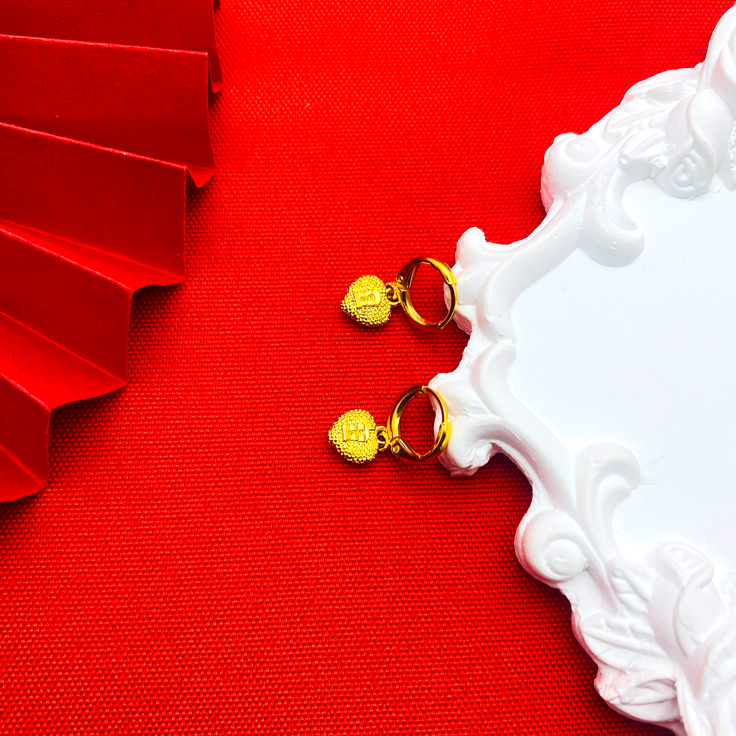 铜合金耳饰 【磨砂爱心耳环】精美耳环百搭气质饰品时尚防过敏优雅