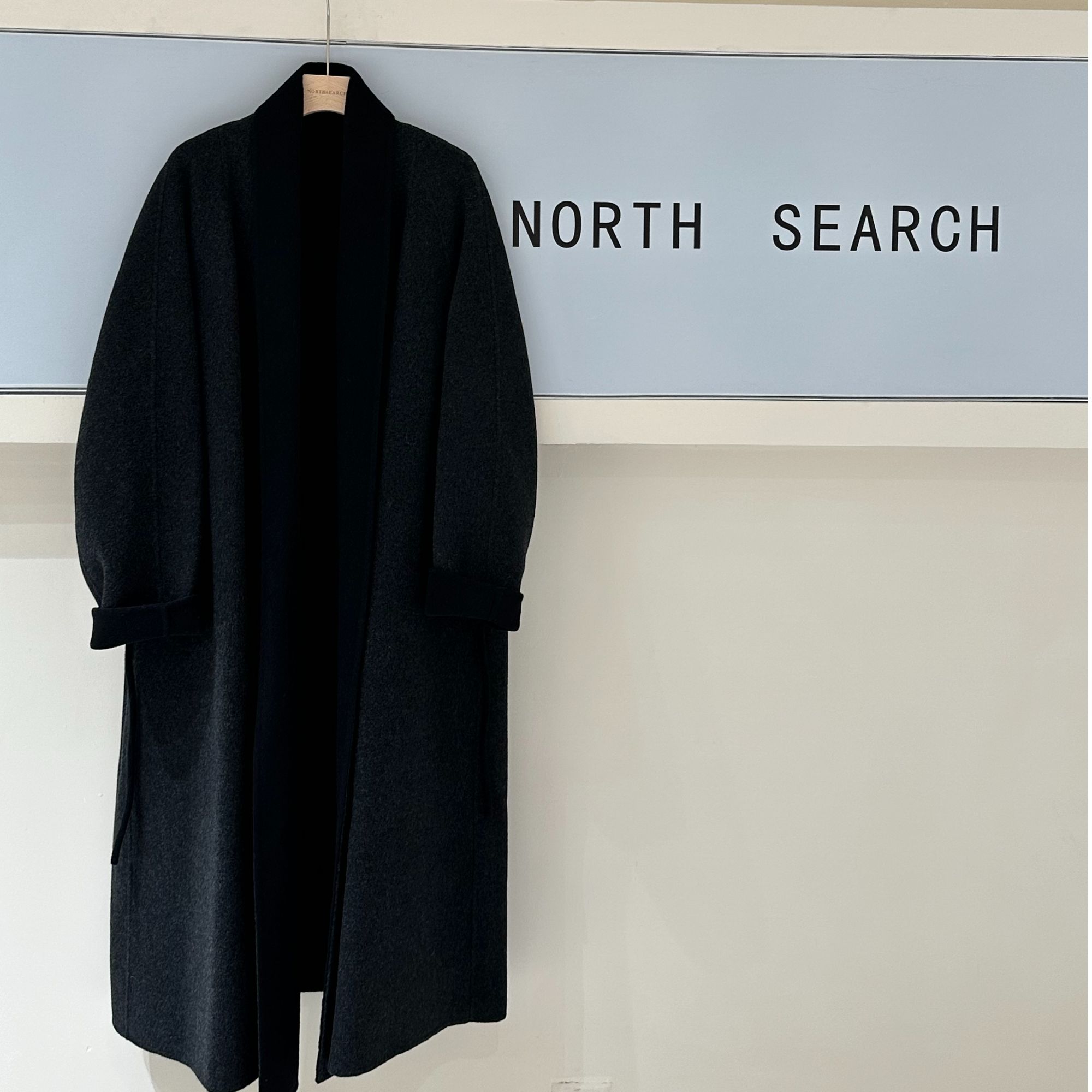 【镇店之宝】初剪澳毛大衣黑色气质时尚羊绒休闲轻奢百搭宽松设计师