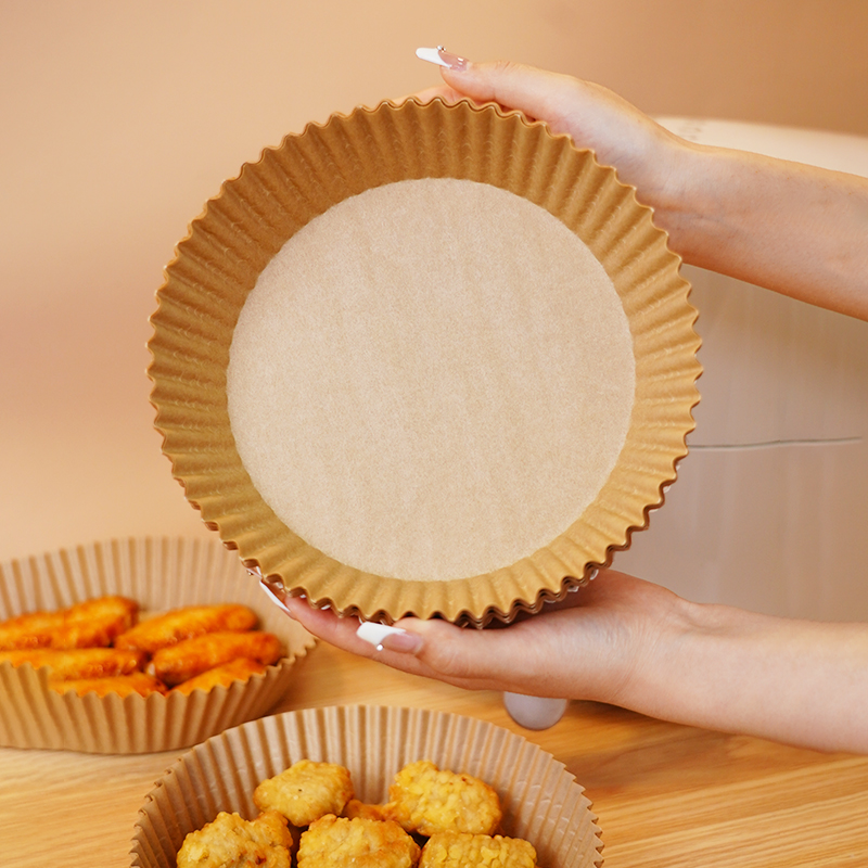 空气炸锅专用纸家用一次性食物吸油烤纸免洗圆形烤盘厨房烘培用纸