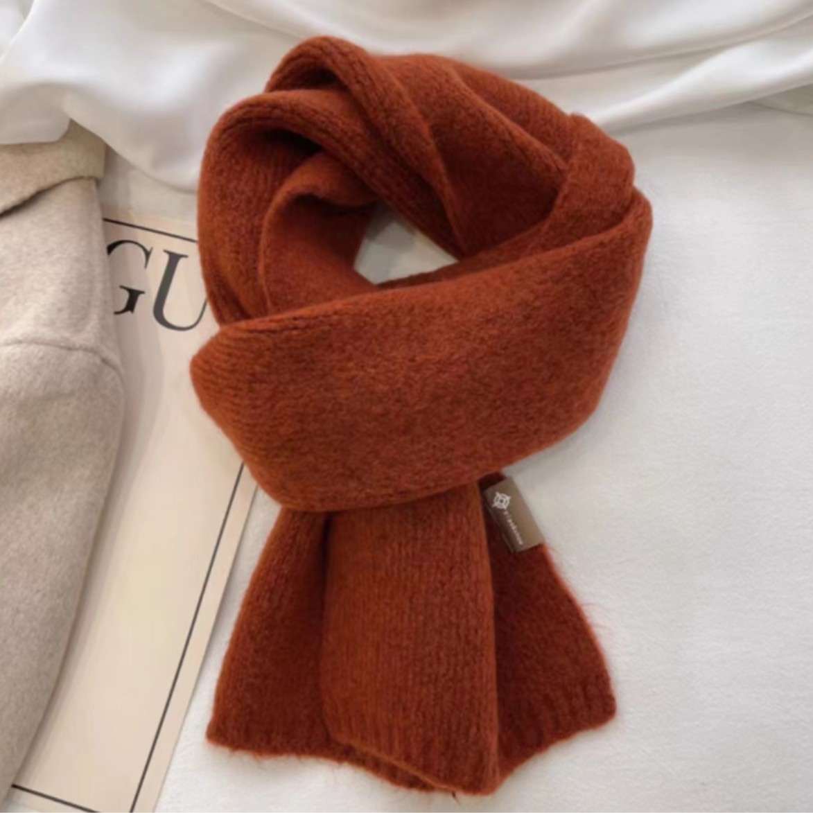 【小扬哥推荐】韩版日系秋冬保暖百搭舒适咩咩小围巾时尚网红纯色