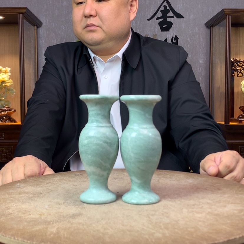 【闪购商品】蛇纹石玉摆件未镶嵌春*