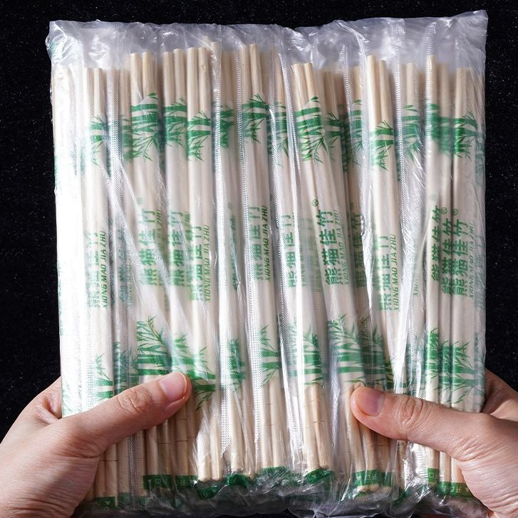 100双 一次性筷子饭店专用便宜方便碗筷家用商用卫生快餐竹筷餐具