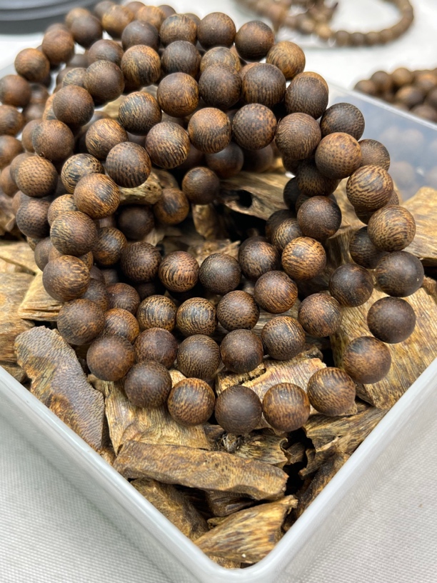 奇楠沉香白奇沉水浮圆珠香甜凉感卡9-8克多样性发一条