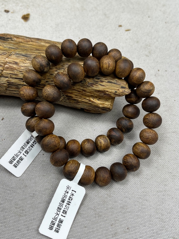 奇楠沉香苹果珠绿奇单圈卡10-10克多样性发一条