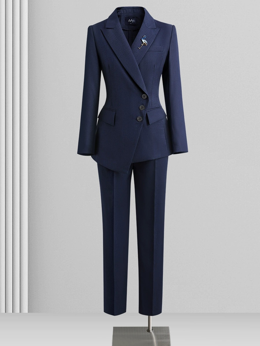 春秋职业套装女西装正装气质修身职场通勤上班售楼部珠宝店工作服