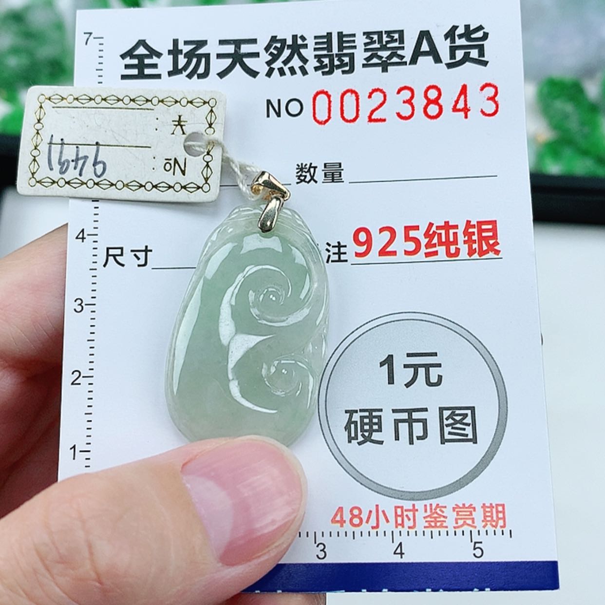 【闪购商品】翡翠颈饰银S925镶嵌