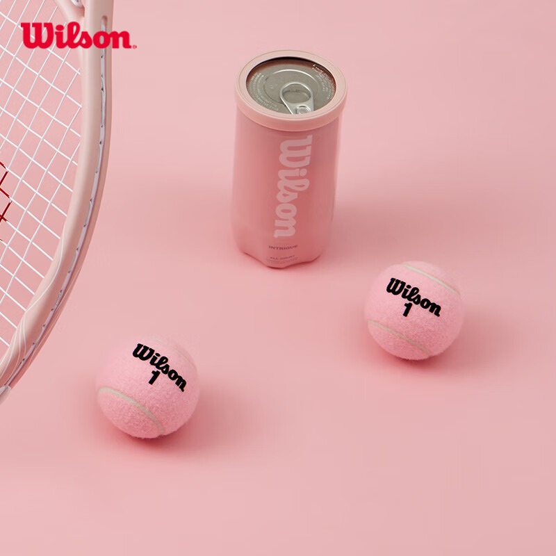 Wilson威尔胜粉球粉色网球樱花粉网球比赛级网球罐装训练儿童网球