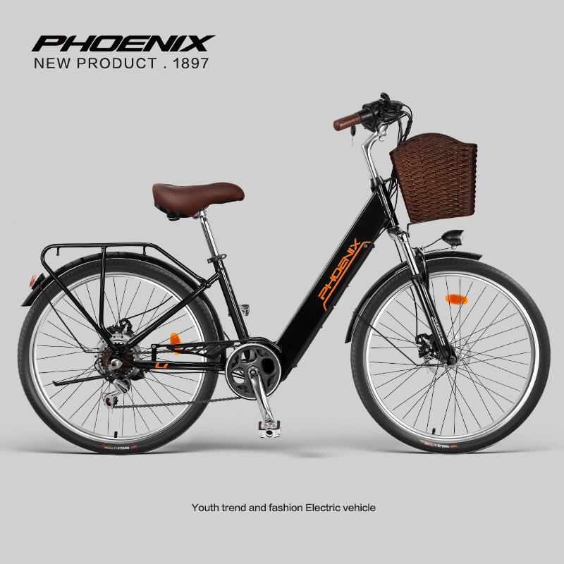 Phoenix/凤凰24/26寸锂电池成人男女助力电动自行车锂电自行车