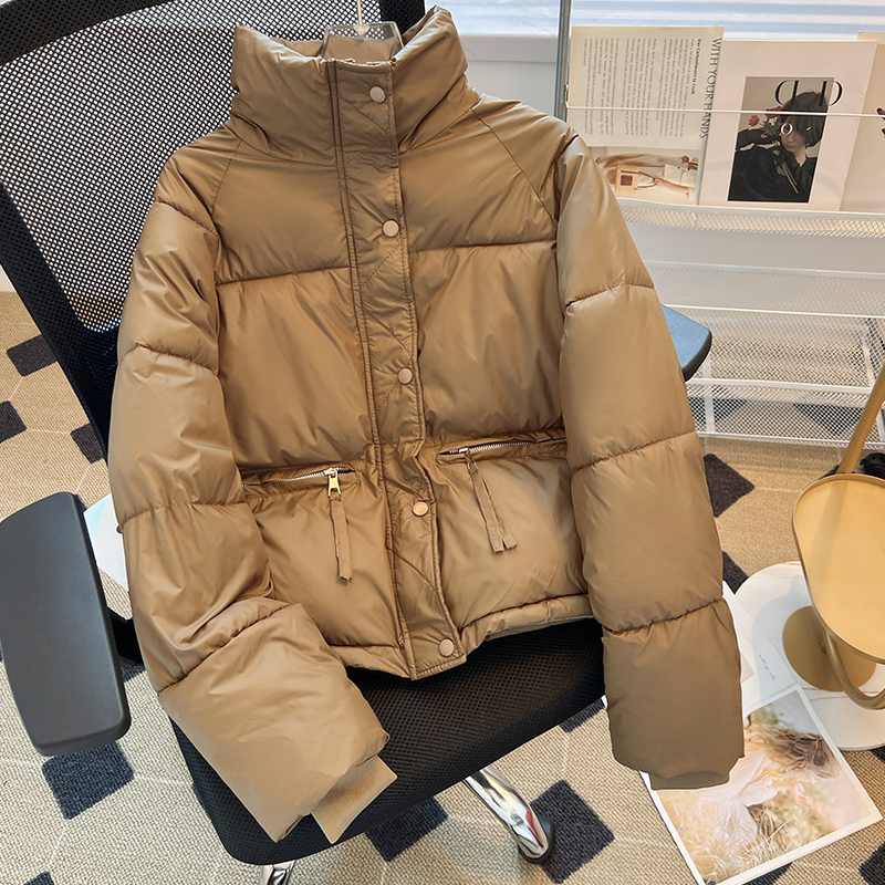 【608】2023新款小个子高级感韩系反季棉服女款学院风短款面包服