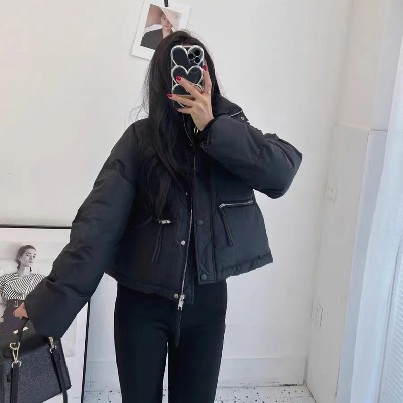 【608】新款短款棉服女冬季棉袄小个子棉衣面包服oversize外套
