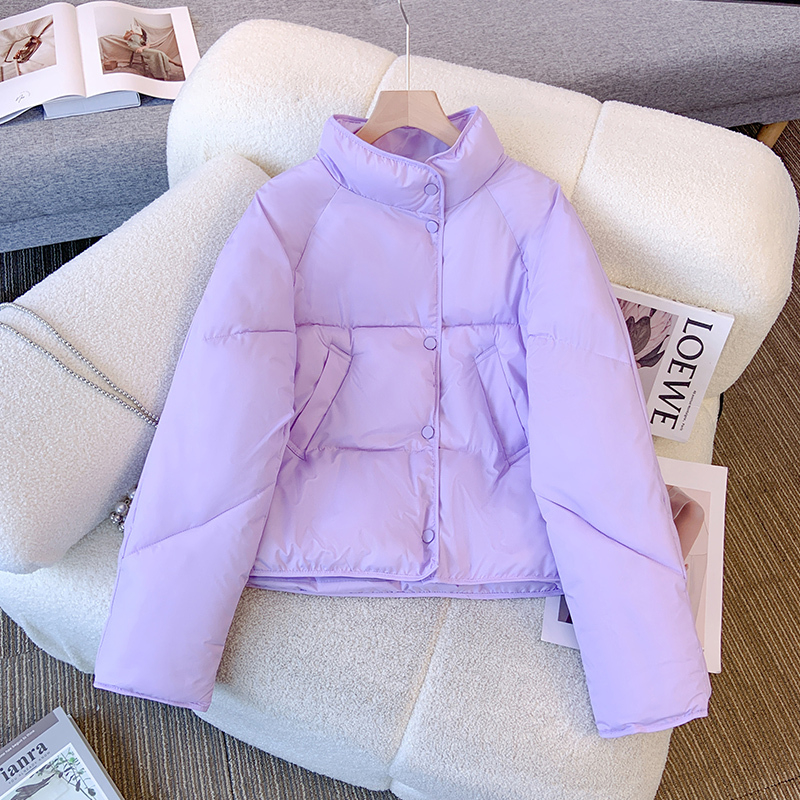 【602】反季棉服女冬季2023新款立领短款外套oversize面包服棉袄