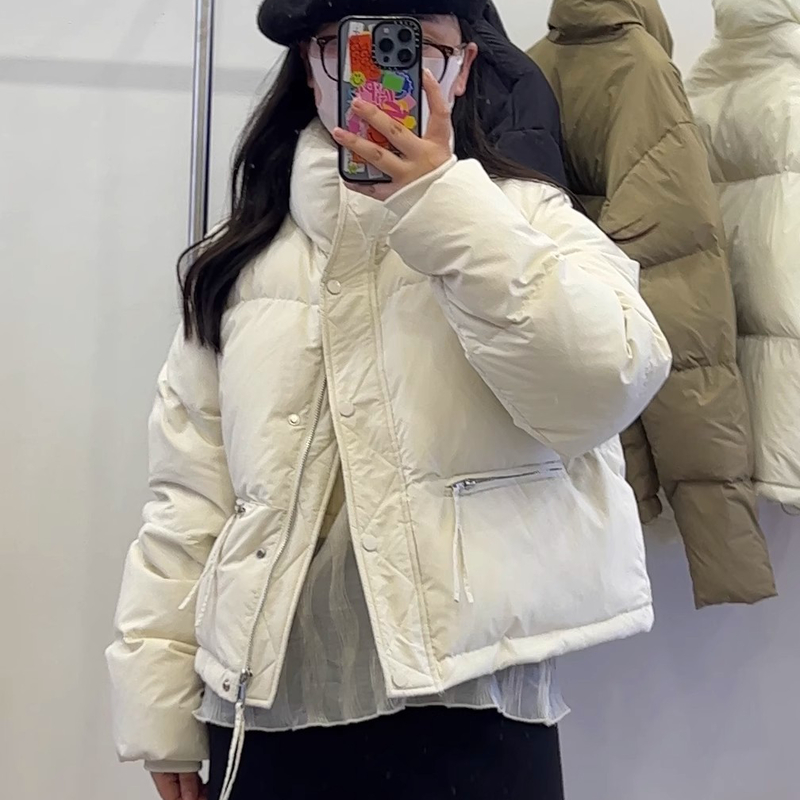 【608】短款立领小个子棉服2023新款韩版宽松棉袄加厚面包服外套