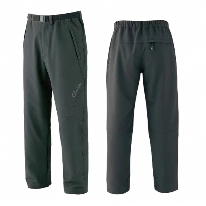 特价Gamakatsu 伽玛卡兹秋冬抓绒薄绒休闲裤耐磨GM-3495黑色LL