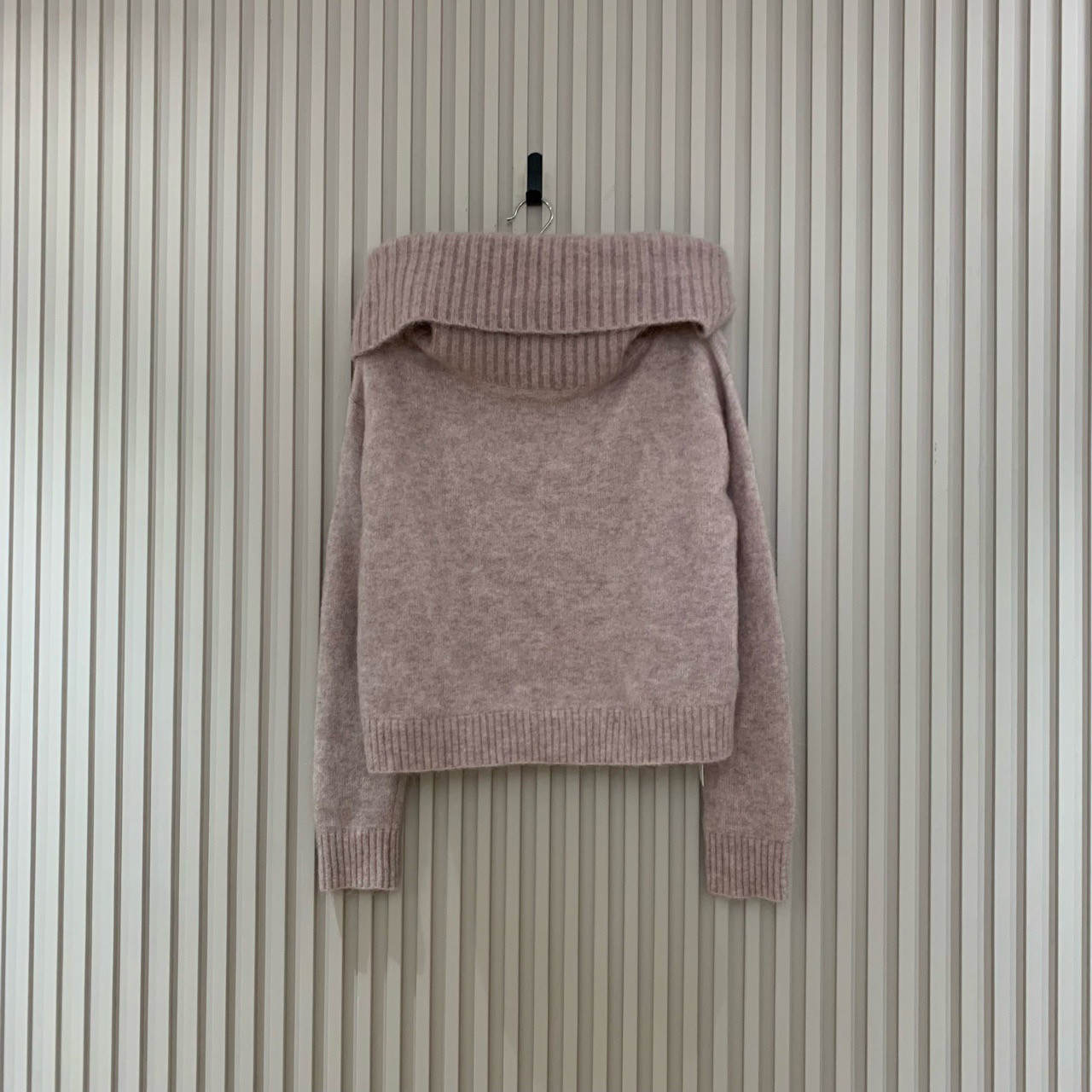 Acne Studios樱花粉马海毛大高领毛衣/os xs码/全新/13886