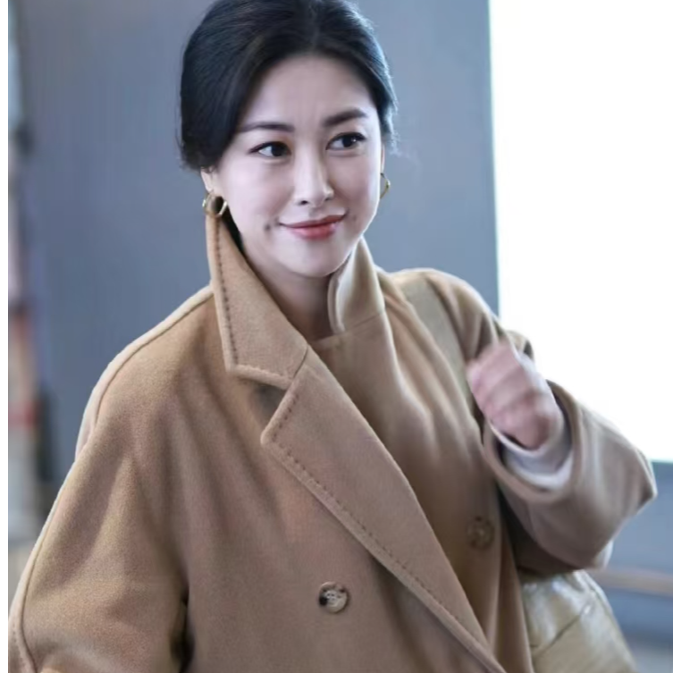 MaxMara 101801爆款驼色羊绒大衣/32码/99新/25955
