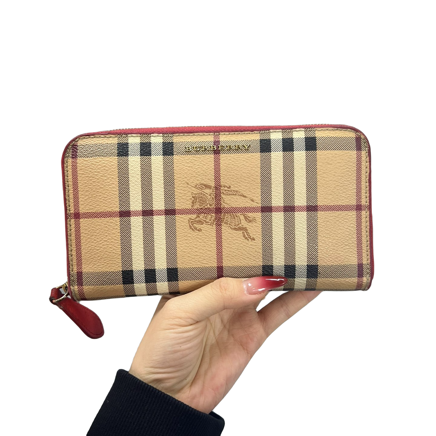 95新 妙可柒月 巴宝莉钱包/mk6277 时尚女士格纹
