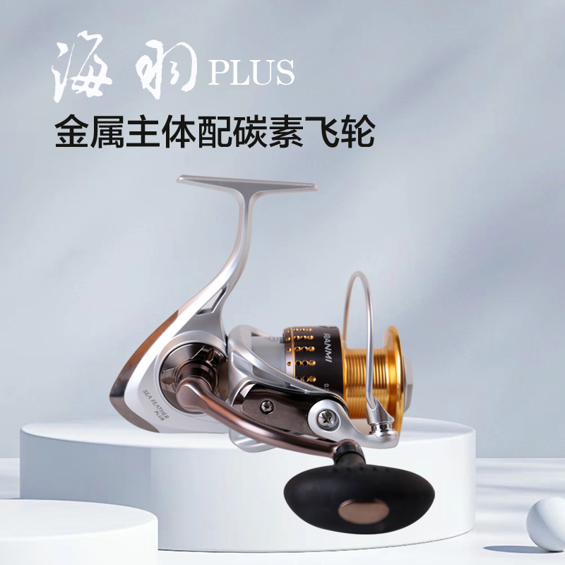 RYOBI/利优比海羽PLUS金属纺车轮渔线轮远投海钓放海水路亚渔轮