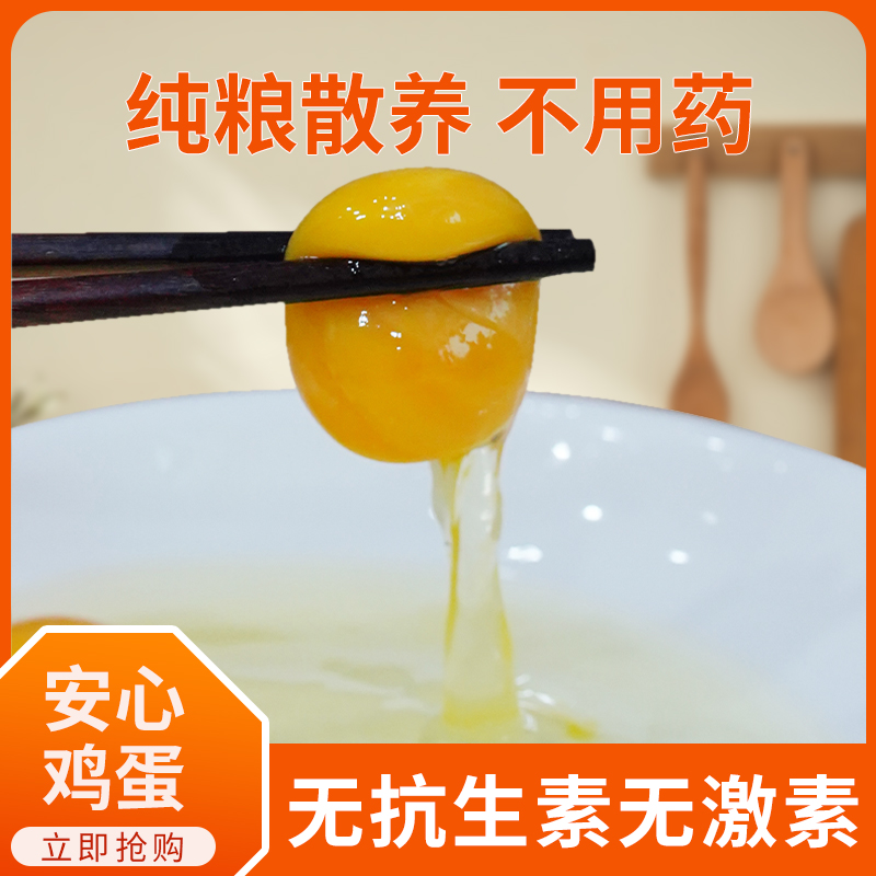 壹粒实安无抗深山散养土鸡蛋30枚50枚