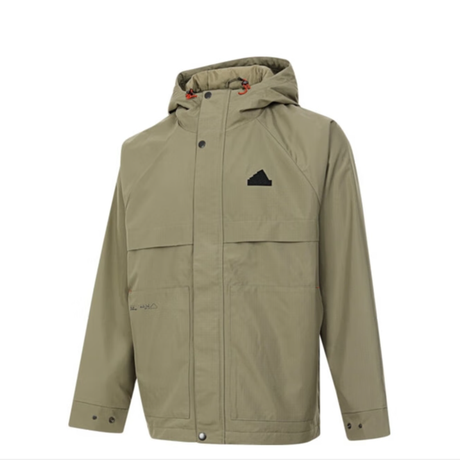 【滔搏联动】Adidas阿迪男女山系冬季拒水加绒加厚软壳外套JI6842