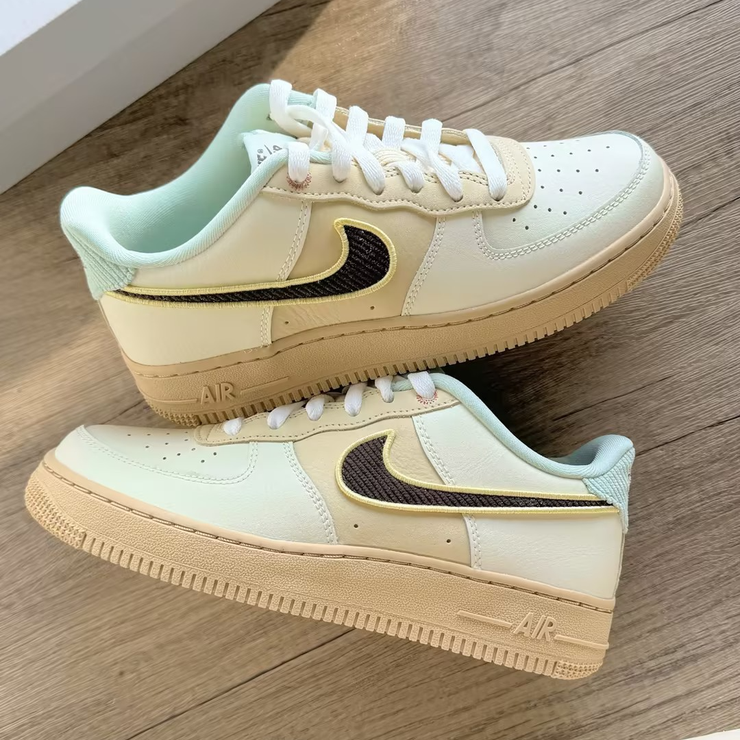 【滔搏联动】Nike耐克2024冬季新款AIR FORCE 1GS休闲鞋 HQ3473-122