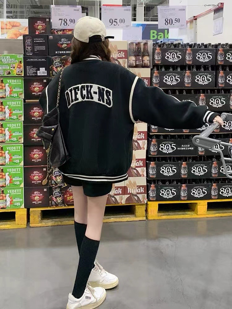 大码女装棒球服外套