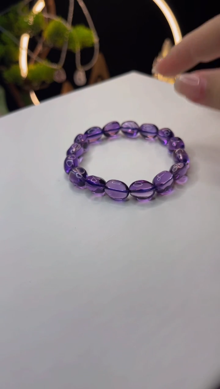 【闪购商品】紫晶手串未镶嵌天然紫水晶随形手串小