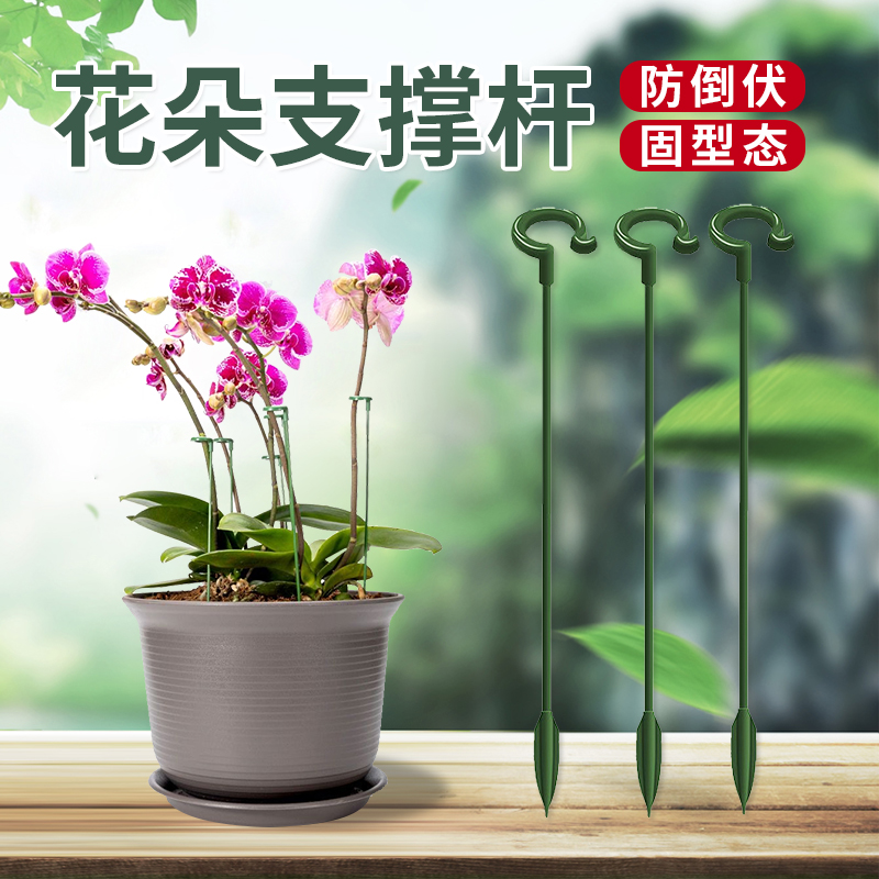 园艺支撑杆花架固定器蝴蝶兰花支架固定花神器植物防倒伏花杆塑形