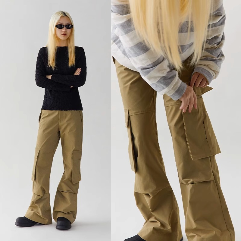 CONP 22AW Hard Pants 低腰硬壳微喇裤