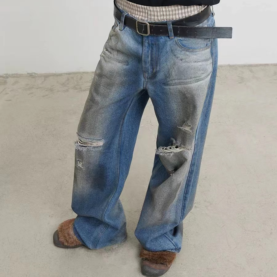 CONP 23AW Stained Jeans“遗失的ID CARD”污渍牛仔裤