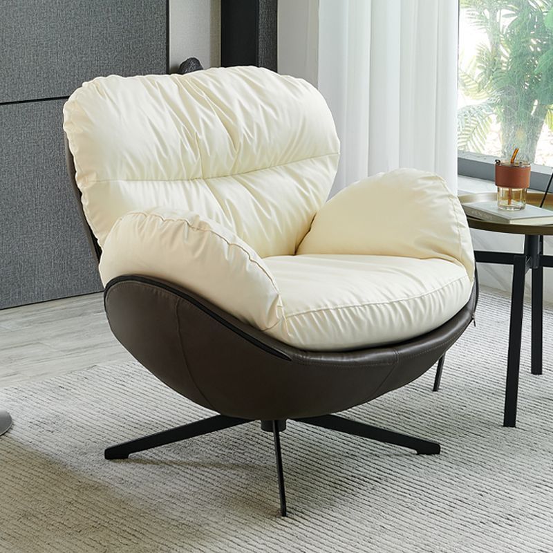 北欧轻奢懒人沙发椅卧室客厅意式单人沙发360度旋转千格鸟沙发椅