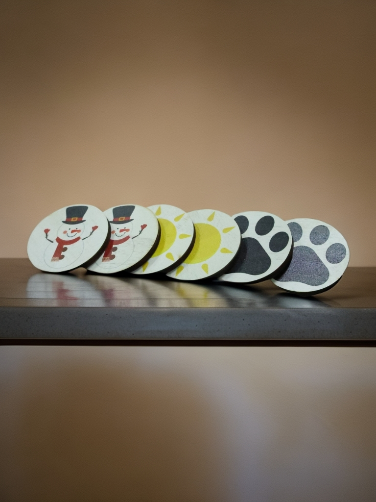 6个木制挂架颜色随机发货