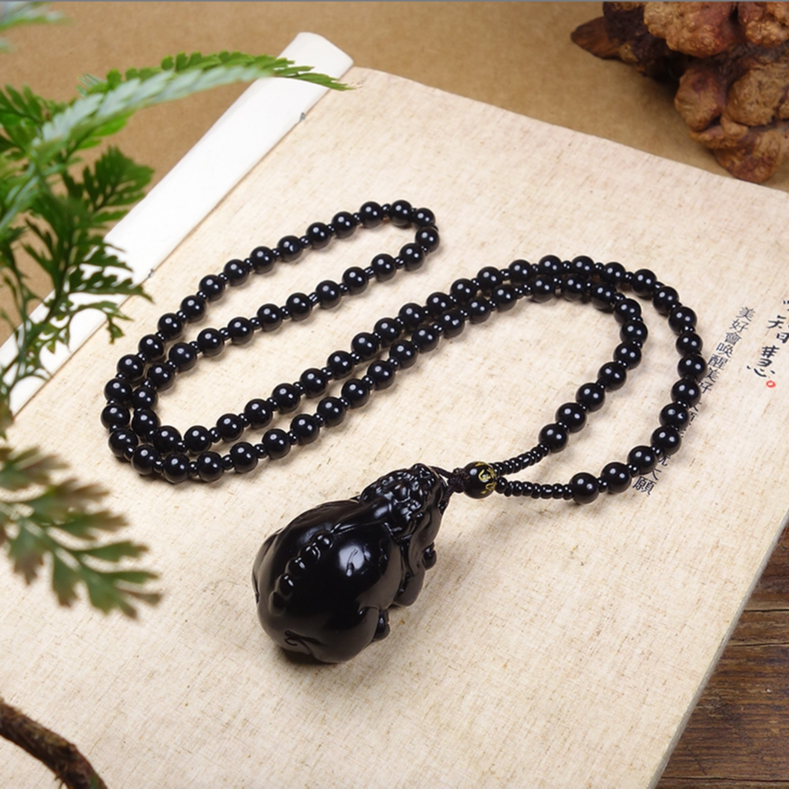 新疆 和田玉 黑羊脂 墨玉貔貅 小挂件 苏工雕刻