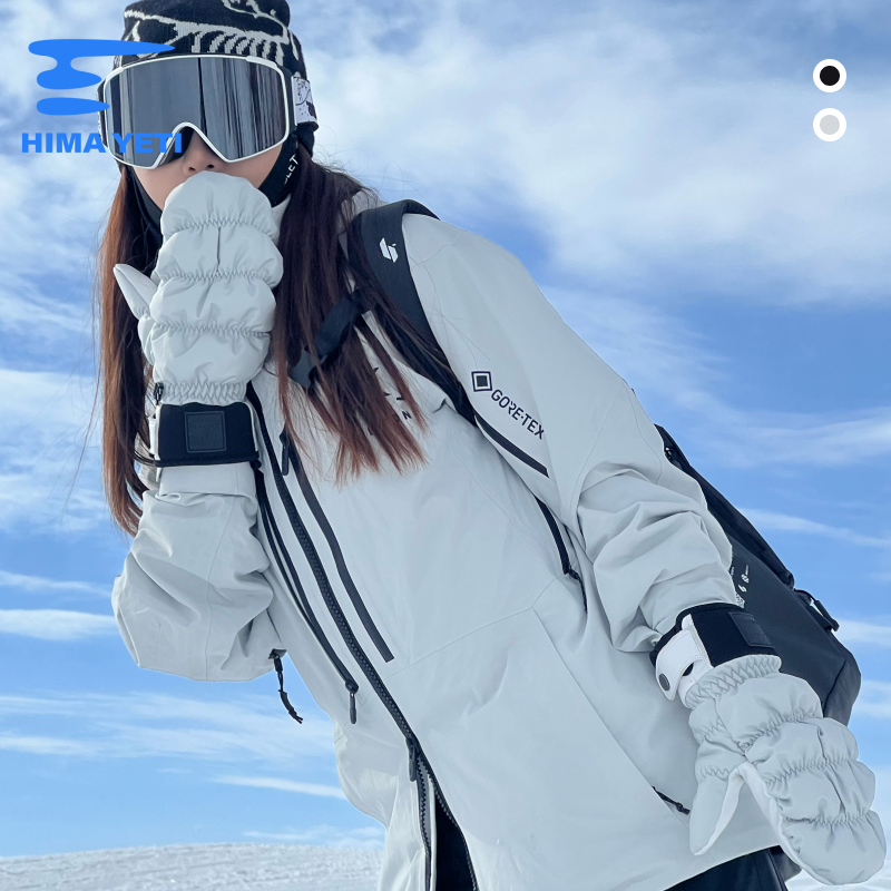 HIMA YETI 云朵滑雪手套 喜马猿真皮 3M棉蓬松 护腕保暖
