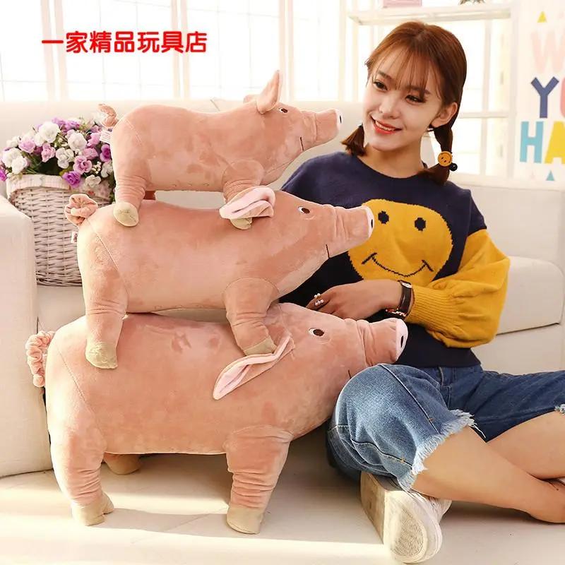 可爱仿真小猪公仔玩具抱枕布偶娃娃逼真玩偶宝宝男生毕业礼物