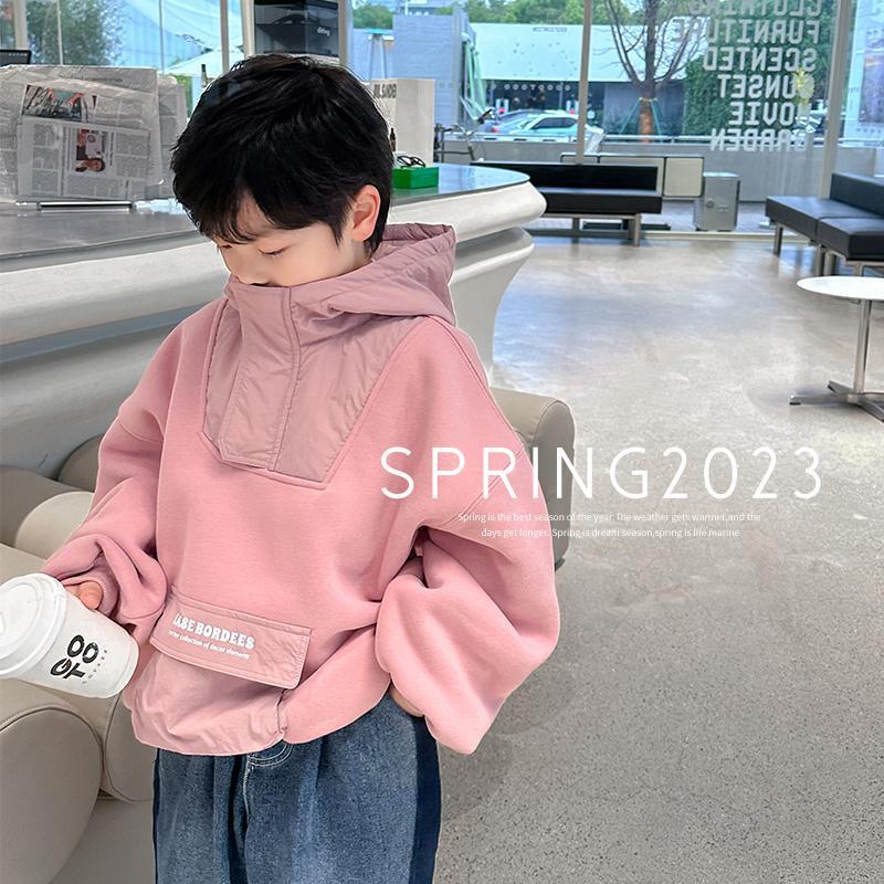 儿童春秋款卫衣2023新款宝宝连帽中小童上衣男童外套女童卫衣韩版