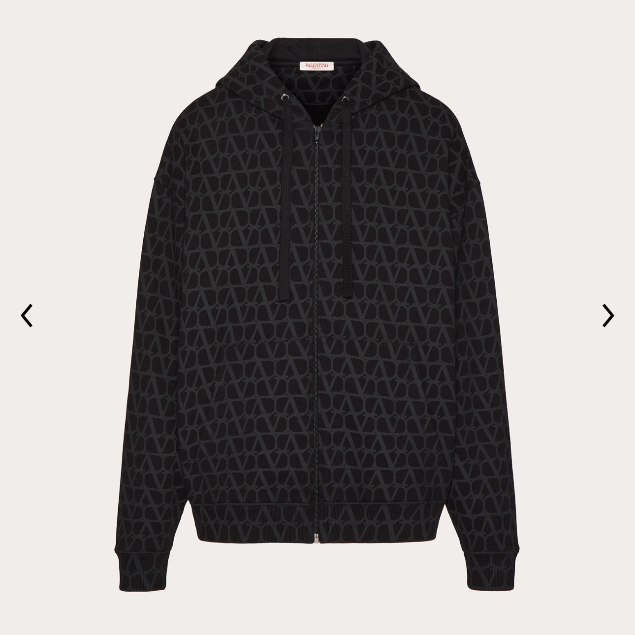 全新未使用 Valentino/华伦天奴 满logo男士拉链卫衣 Msw20191