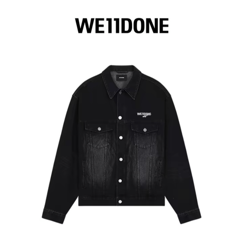 全新未使用 WE11 DONE 1506logo宽松牛仔外套 MCO20161