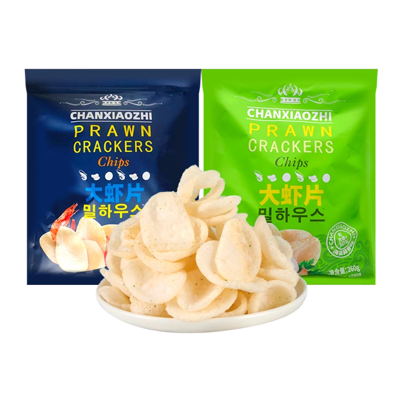 临期 馋小智 大虾片260g海苔蒜香味原味（2024/7/4-2024/9/12）