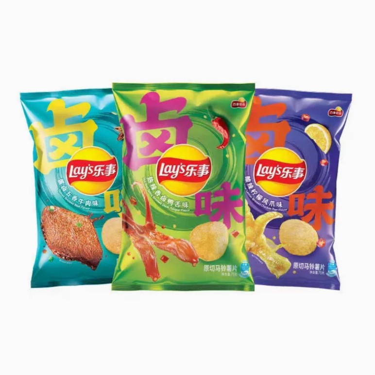 临期 乐事香辣热卤鸭舌酱卤五香牛肉酸辣柠檬凤爪味(24.5.9-6.1)