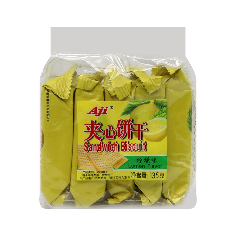 临期 Aji夹心饼干135g柠檬味(临期至24/2/3)