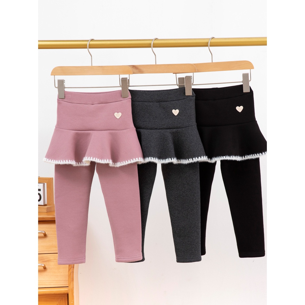 新款 冬季儿童加绒裙裤 女童裙裤 保暖女童裤裙 加厚女童打底裙子