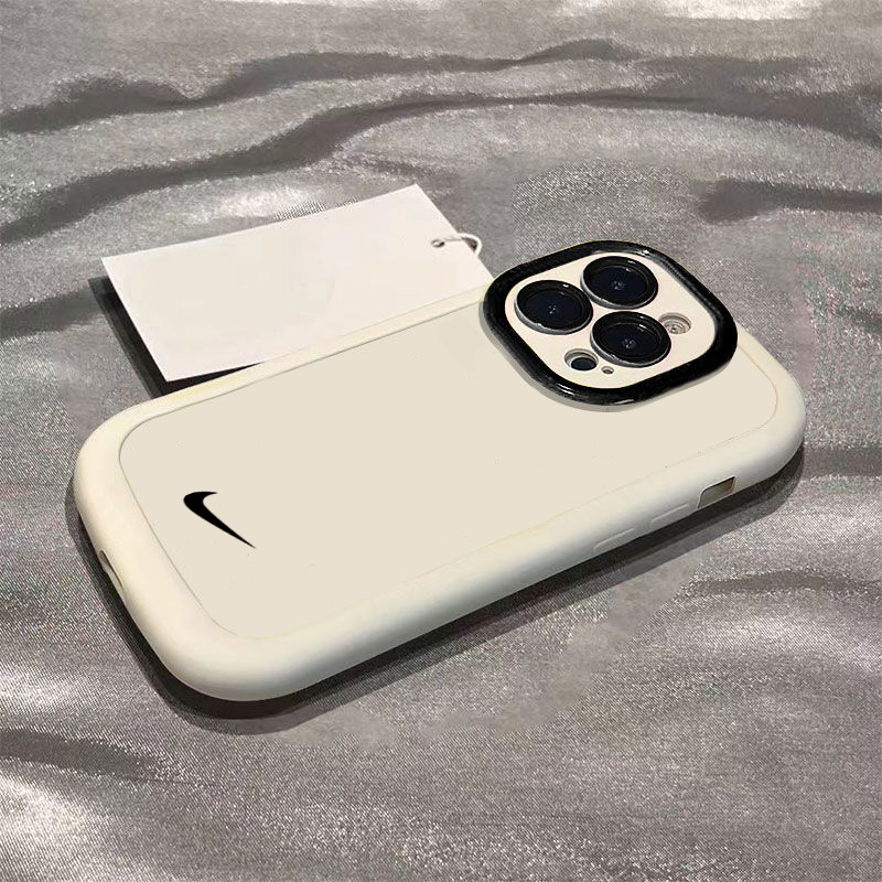 简约黑勾苹果14promax手机壳iphone15全包13硅胶13pro高级12p/11