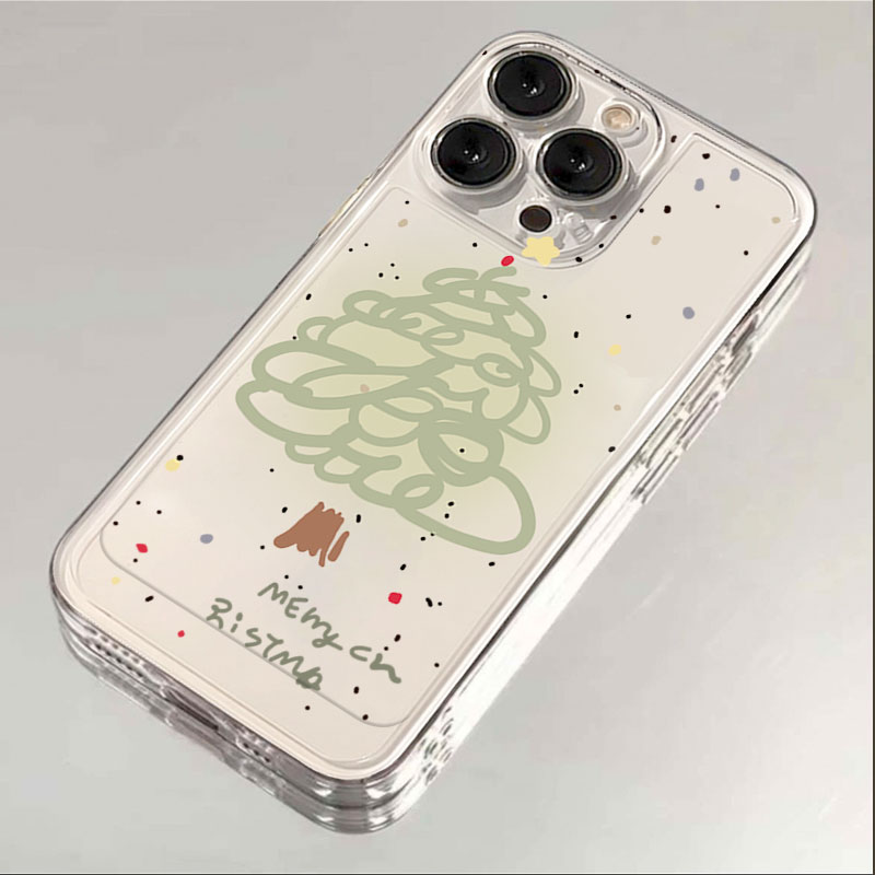 圣诞树iphone15苹果手机壳14promax硅胶13pro透明12高级11全包