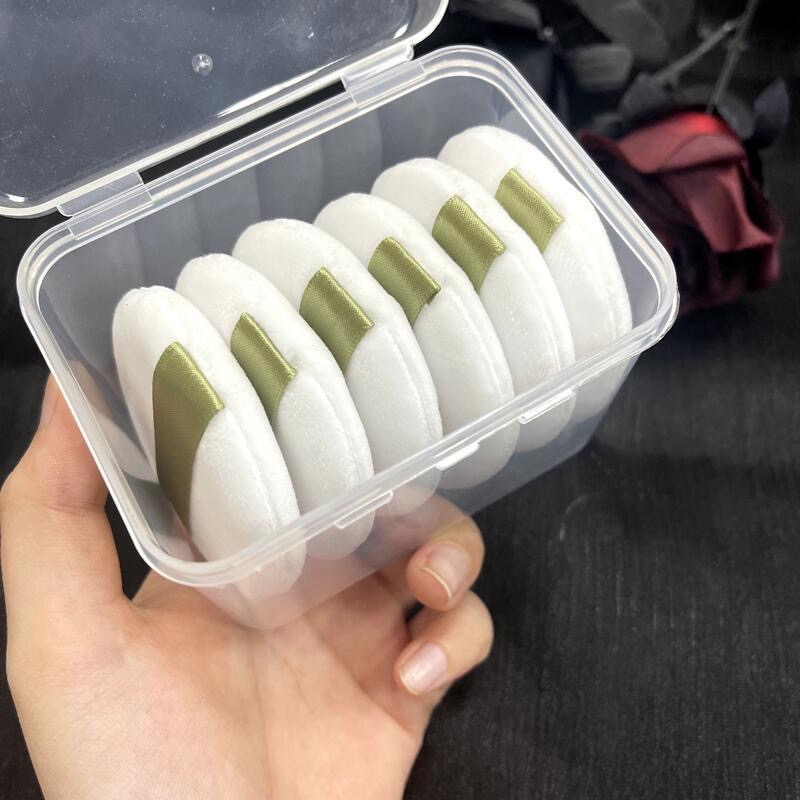 植绒干粉扑定妆散蜜粉饼短毛绒面蜜爽身婴儿痱子粉扑化妆圆形柔软