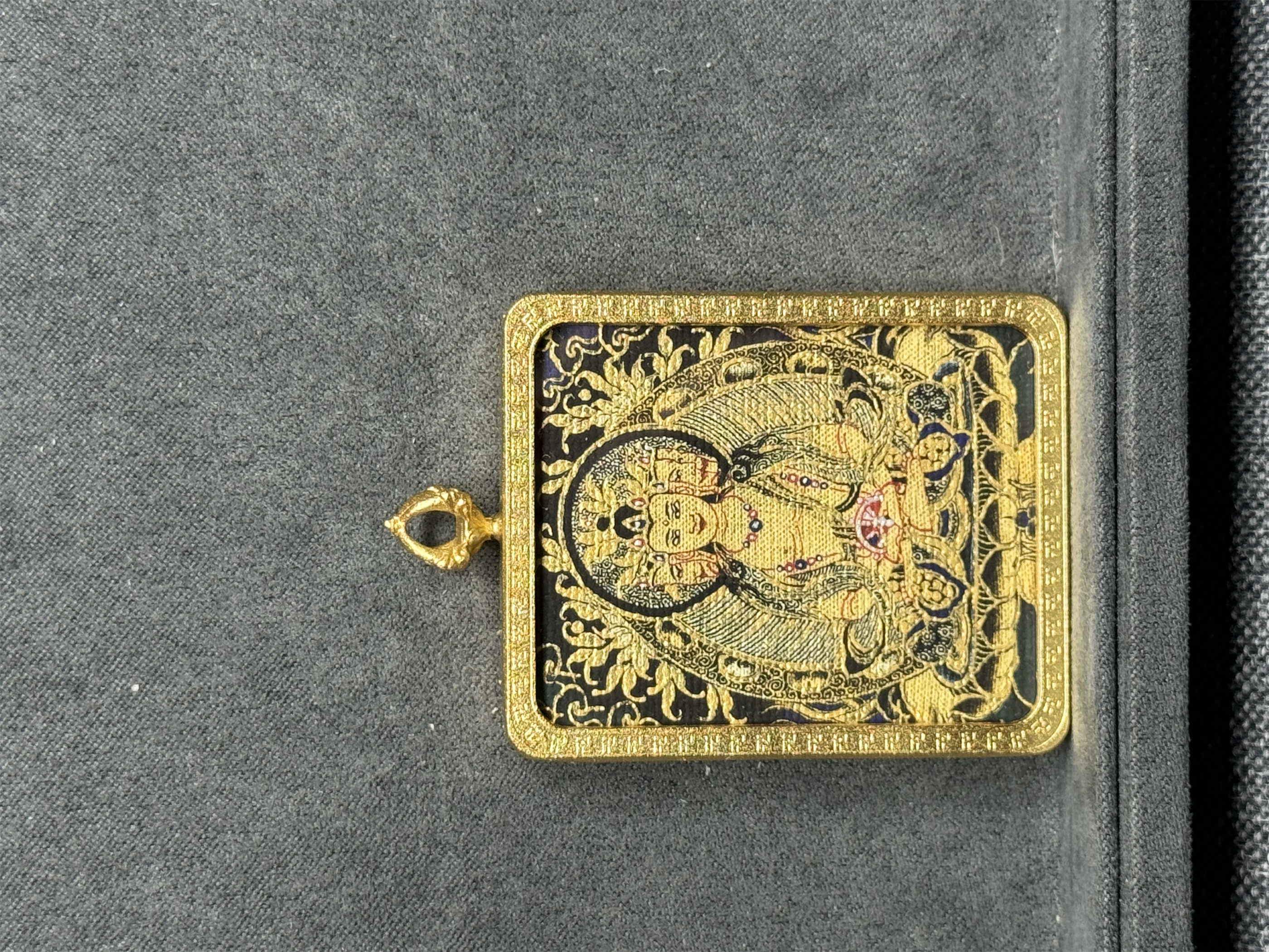 【随喜】手绘唐卡   大 日 羊 猴 守 护 时尚手工