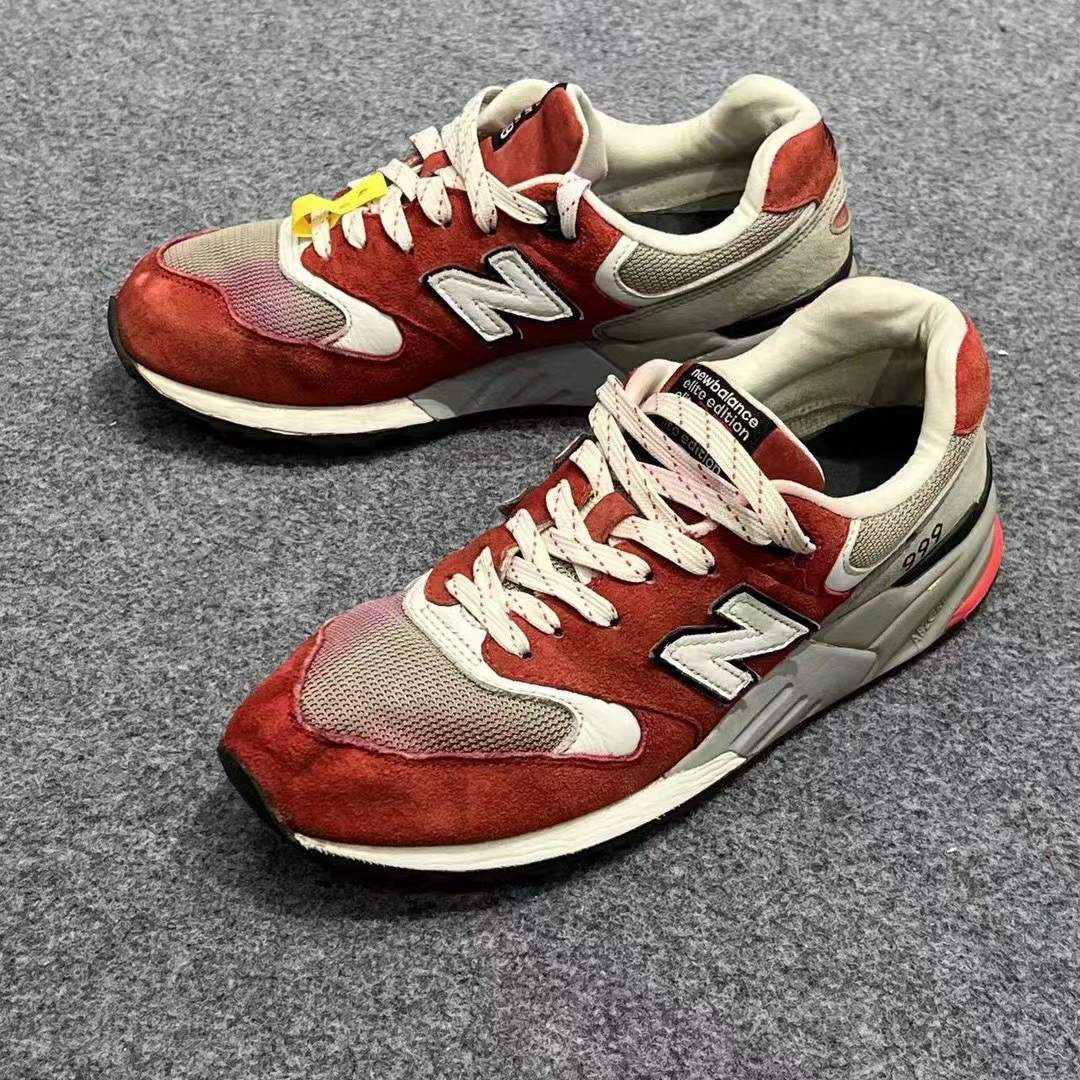 40码/NEWBALANCE999大红配色 低帮休闲鞋 公价1499
